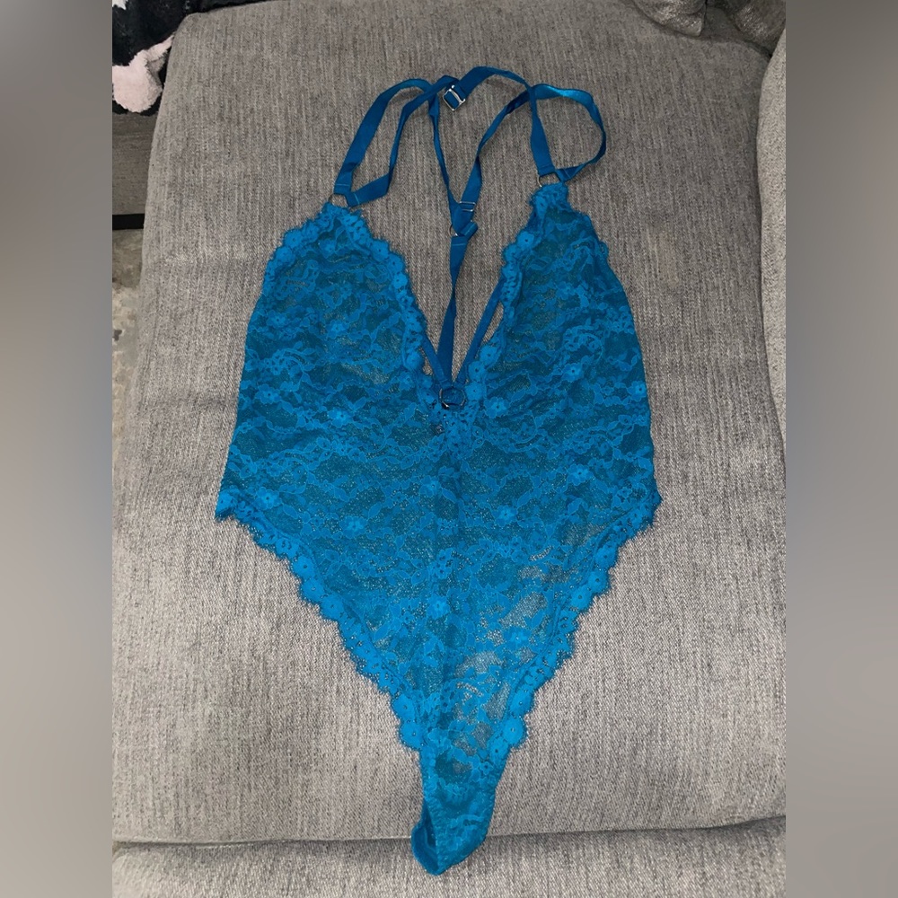 Blue Teddy Lingerie M